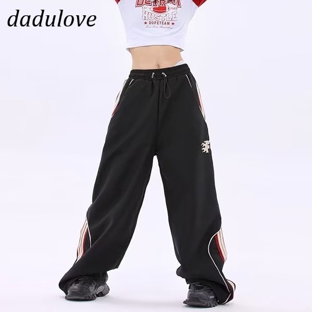 dadulove-2023-new-korean-womens-sports-pants-high-waist-loose-casual-pants-small-size-jogging-pants