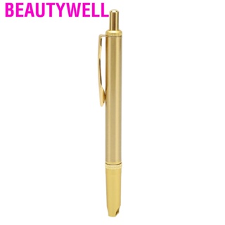 Beautywell Copper Double Opening Blood Lancet Pen Home Salon Cupping Acupuncture Lancing for Sugar Monitoring