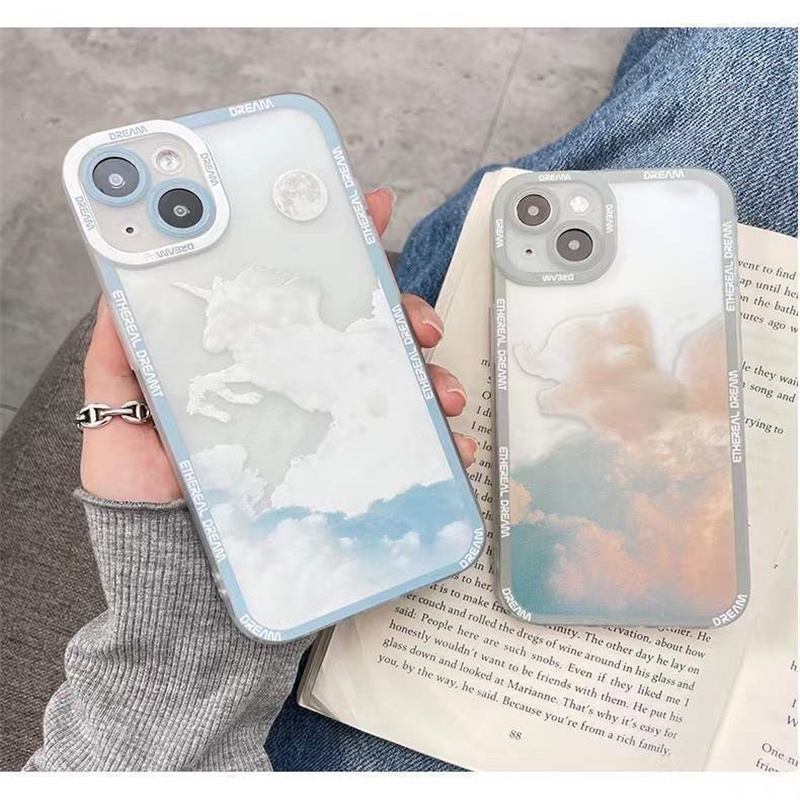 เคสโทรศัพท์มือถือแบบใส-กันกระแทก-ลายก้อนเมฆ-สําหรับ-amk-tecno-spark-go-10c-infinix-gt-10-pro-2023-note-30-zero-30-5g-smart-7-gnctsy