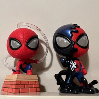 【ของแท้】POPMART ตุ๊กตาฟิกเกอร์ Marvel Spider-Man Venom Series Blind Box ของขวัญ สําหรับตกแต่ง