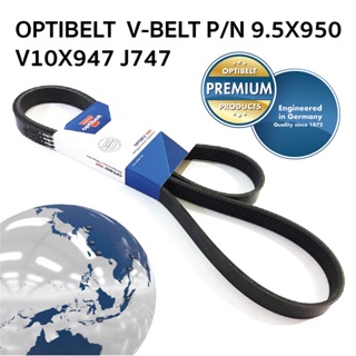 OPTIBELT  V-BELT P/N 9.5X950 V10X947 J747