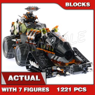 1221ชิ้น Ninjago Dieselnaut รถถังยานพลเรือนช่วยคล้องยึดเครื่องมือ 10939 ของเล่นบล็อกที่เข้ากันได้กับโมเดลก้อนอิฐ 70654