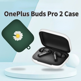 【จัดส่งรวดเร็ว】เคสหูฟัง แบบนิ่ม ลายการ์ตูน สีพื้น สําหรับ OnePlus Buds Pro 2