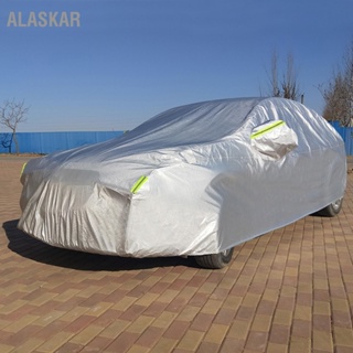  ALASKAR ผ้าคลุมรถ 2 ชั้น กันน้ำ กันยูวี กันความร้อน กันลม กันร้อน กลางแจ้ง ผ้าคลุมรถเต็มคันสำหรับรถ