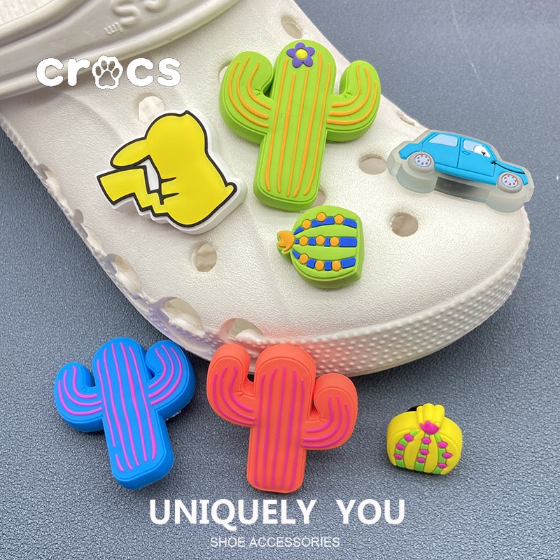 ใหม่-ตัวติดรองเท้า-crocs-รูปดอกไม้-มีไฟกระพริบ-led-เครื่องประดับแฟชั่น-diy