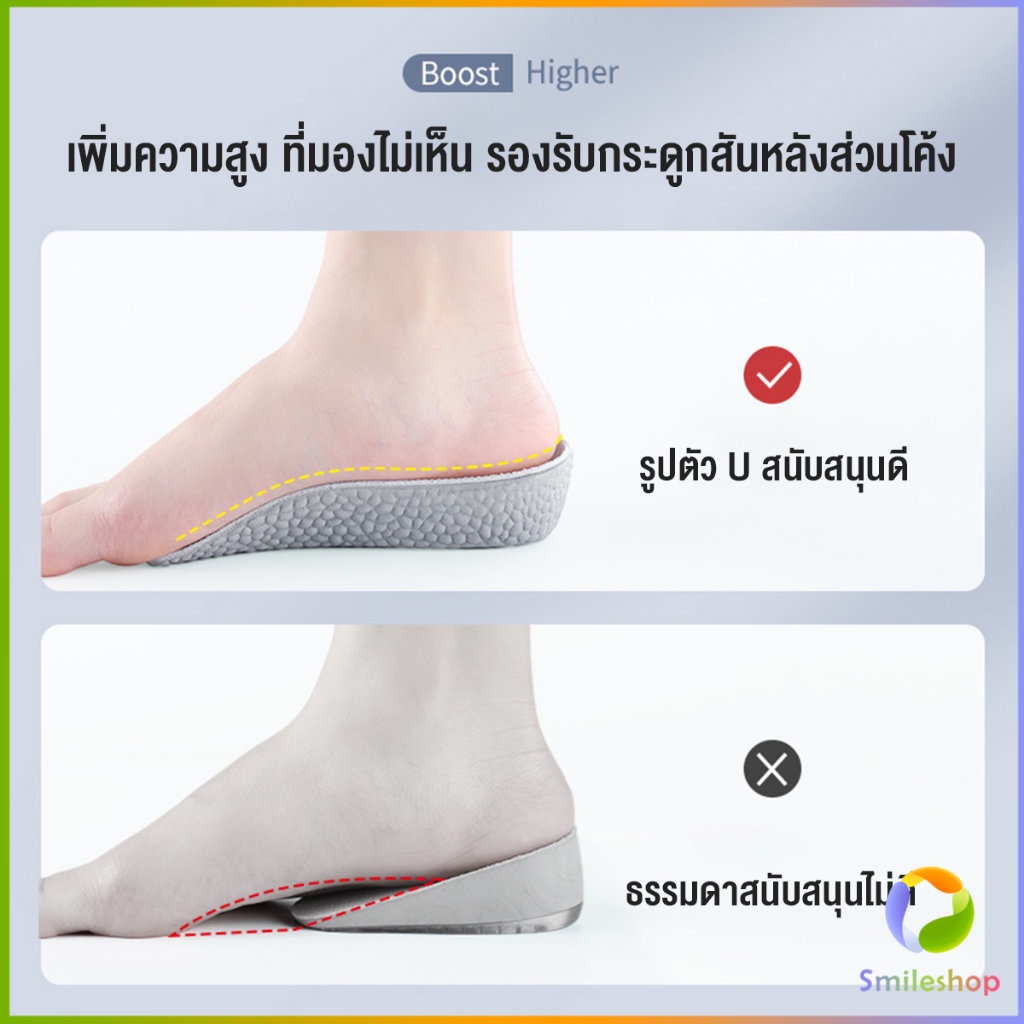 smileshop-แผ่นเพิ่มความสูง-แผ่นเสริมส้นเท้า-1คู่-1-5-3-5-cm-heightening-insole