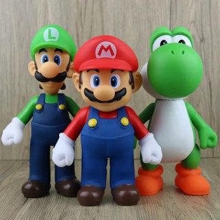 ตุ๊กตาฟิกเกอร์ Super Mario Bros PVC ขนาด 10 ซม. 3 ชิ้น