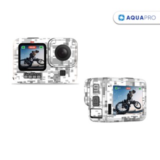 GoPro 12 / 11 / 10 / 9 Stickers Protective Skin Film No.3 (Gray White Camouflage) สติกเกอร์ฟิล์ม ป้องกันรอยขีดข่วน