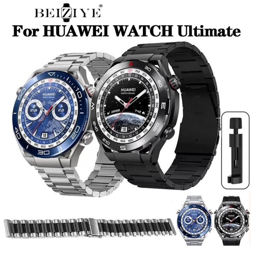 สายนาฬิกาข้อมือ-สเตนเลส-โลหะ-แบบเปลี่ยน-สําหรับ-huawei-watch-ultimate-huawei-watch