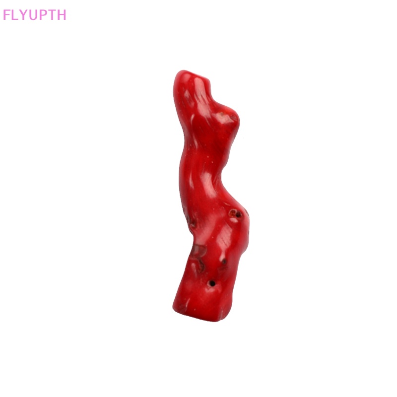 flyup-จี้ลูกปัดปะการังธรรมชาติ-สีแดง-5-ชิ้น