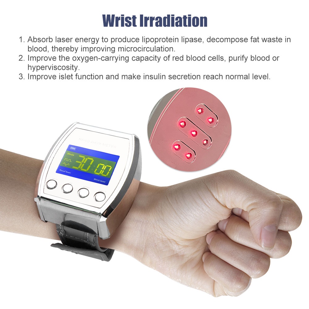 นาฬิกาข้อมือสมาร์ทวอทช์-650nm-lllt-สําหรับ-diabetes-cholesterol-hypertension-treatment-laser-sinusitis