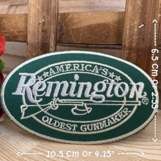 Remington ตัวรีดติดเสื้อ อาร์มรีด อาร์มปัก ตกแต่งเสื้อผ้า หมวก กระเป๋า แจ๊คเก็ตยีนส์ Badge Embroidered Iron on Patch