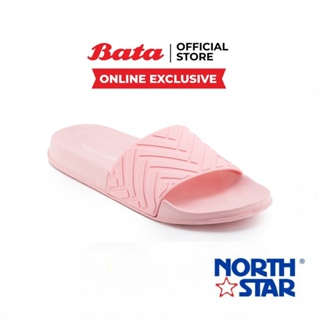 (Online Exclutive)  Bata บาจา North Star รองเท้าแตะแบบสวม รองเท้าลำลอง สวมใส่ง่าย น้ำหนักเบา สำหรับผู้หญิง รุ่น EDEL สีขาว รหัส 5611523 สีชมพู 5615523