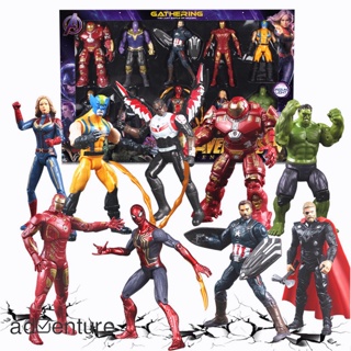 Adven โมเดลฟิกเกอร์ Justice League Marvel Avengers Super Hero ของเล่นสําหรับเด็ก