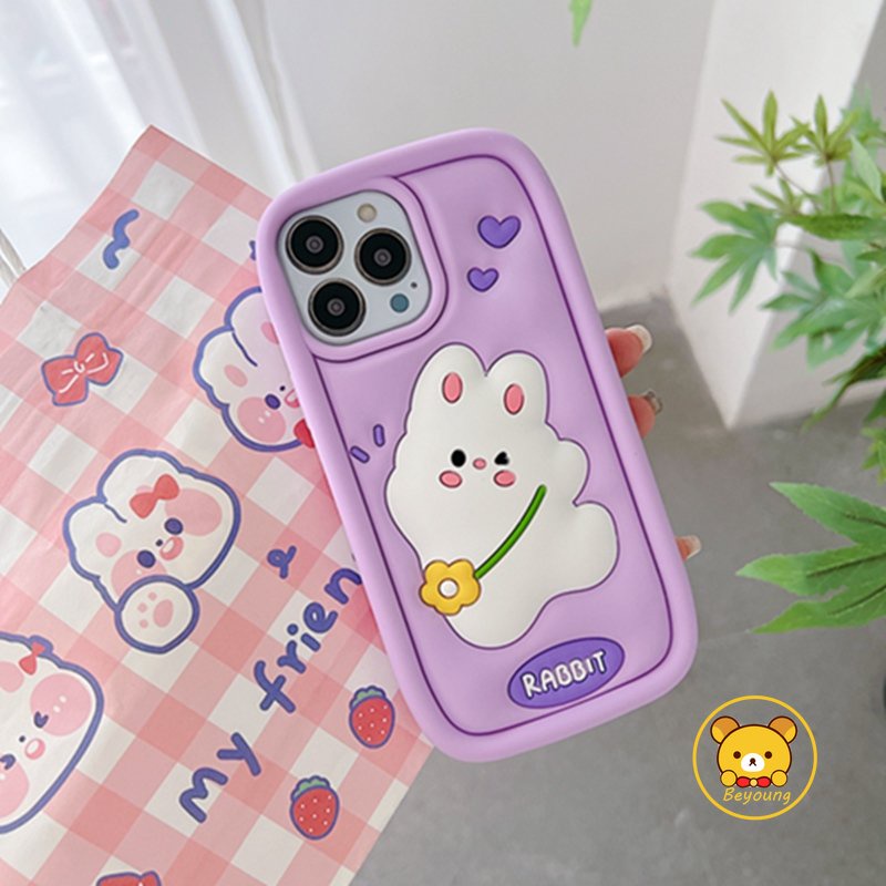 เคสซิลิโคนนิ่ม-ลายการ์ตูนกระต่าย-3d-สําหรับ-vivo-y36-v29-pro-v23-5g-v21-5g-v21s-5g-s17-pro-s15-s9e
