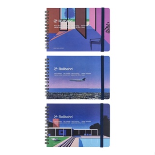 Hiroshi Nagai Rollbahn สมุดโน้ต แบบเกลียว เส้นตาราง กระดาษโน้ต เครื่องเขียน【ส่งตรงจากญี่ปุ่น】