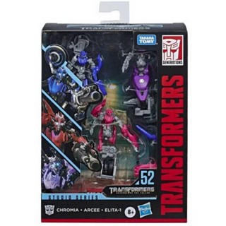 Hasbro Transformers Toys Deluxe Class Studio Series 52  Arcee Chromia Elita-1 Transformers Figures