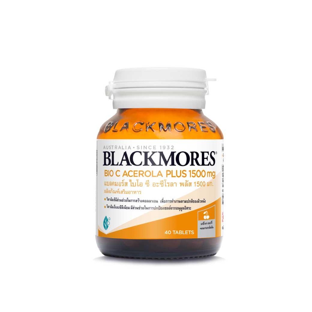 blackmores-bio-c-acerola-plus-วิตามินซี-แบลคมอ-ไบโอ-ซี-แบลคมอร์ส-1500mg-40-tablets-ของแท้