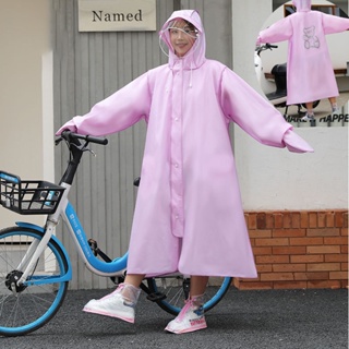 เสื้อกันฝน แบบเต็มตัว กันน้ํา เหมาะกับใส่ขี่จักรยานสกูตเตอร์ สําหรับผู้หญิง