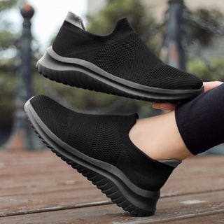 รองเท้ากีฬา รองเท้าวิ่ง ระบายอากาศ กันลื่น สีดํา สําหรับผู้ชาย และผู้หญิง 2023 229
