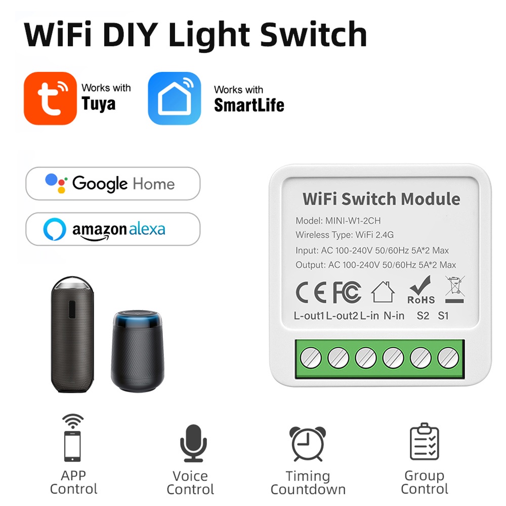 tuya-wifi-smart-switch-2-3-4-gang-mini-size-diy-light-switch-module-ทำงานร่วมกับ-alexa-google-home-ผู้เชี่ยวชาญของอลิซ