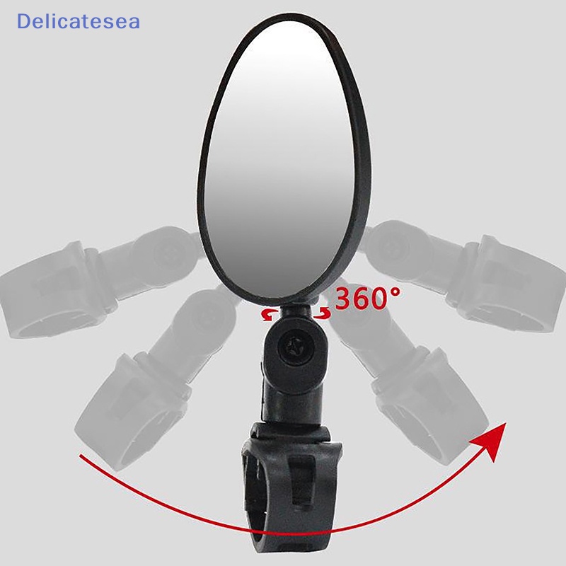delicatesea-กระจกมองหลังทั่วไป-หมุนได้-360-องศา-ปรับได้-สําหรับติดแฮนด์บาร์รถจักรยาน-รถมอเตอร์ไซค์