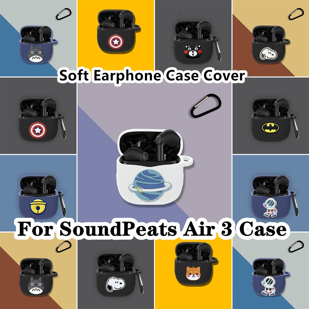 ส่วนลด-เคสหูฟัง-แบบนิ่ม-ลายการ์ตูน-สีพื้น-สําหรับ-soundpeats-air-3-soundpeats-air-3