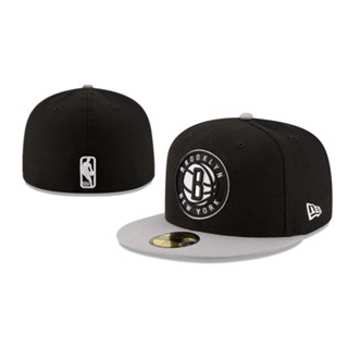 หมวกกีฬา ปักลาย NBA Brooklyn Nets คุณภาพสูง สําหรับผู้ชาย และผู้หญิง 59FIFTY