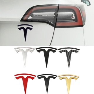 【พร้อมส่ง】สติกเกอร์สัญลักษณ์ 3d โลหะผสมสังกะสี สําหรับติดกระโปรงหลังรถยนต์ Tesla Model 3 Model S X Y