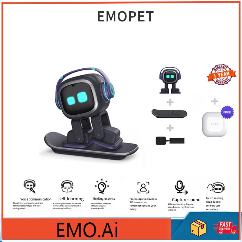 emo-pet-robot-หุ่นยนต์หุ่นยนต์สัตว์เลี้ยง-อิเล็กทรอนิกส์-เสียงอัจฉริยะ-ปฏิสัมพันธ์กับเด็ก-living-ai