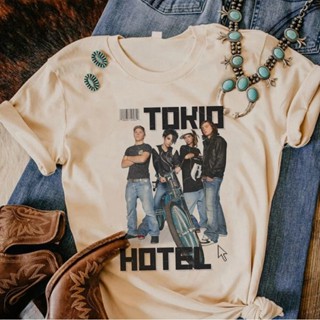 เสื้อยืด พิมพ์ลายกราฟฟิค Tokio Hotel แฟชั่นฤดูร้อน สไตล์สตรีท สําหรับผู้หญิง