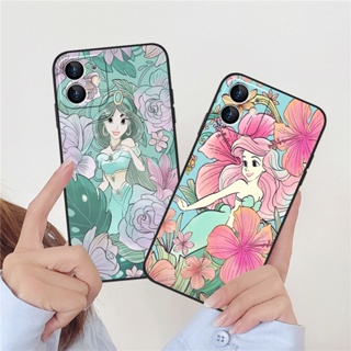 Cute Cartoon Mermaid Princess Phone Case for IPhone 14 13 12 11 Pro Promax 14Plus Mini  X XS XR XSMAX 6 6s 5 5S 6plus/6splus 7 8 SE2020 7plus/8Plus Soft Matte Casing DC