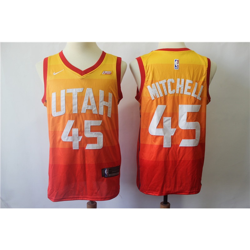 utah-jazz-45-donovan-mitchell-เสื้อสเวตเตอร์ของเสื้อบาสเก็ตบอล-nba-jersey