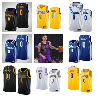 Los Angeles Lakers #0 Kyle Kuzma เสื้อสเวตเตอร์ของเสื้อบาสเก็ตบอล NBA Jersey