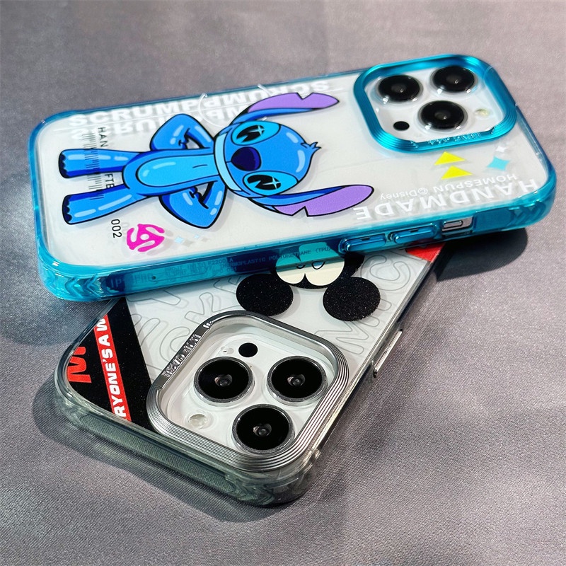 cartoon-mickey-เคสไอโฟน-14-pro-max-เคส-compatible-for-14-13-12-11-pro-max-14-plus-14-pro-max-สีม่วง