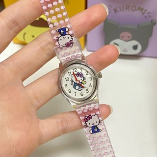 นาฬิกาข้อมืออิเล็กทรอนิกส์ ลายการ์ตูน Kitty Pochacco น่ารัก เข้ากับทุกการแต่งกาย แบบเรียบง่าย สําหรับนักเรียนมัธยมต้น