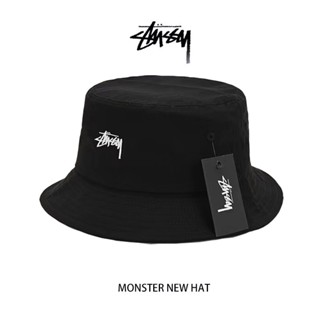 Stussy หมวกบักเก็ต STUSSY Pot หมวกสตรีท อินเทรนด์ ผู้ชาย ผู้หญิง หมวกกันแดด เข้าได้กับทุกชุด