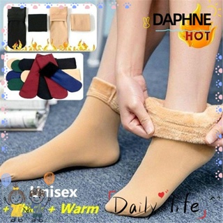Daphne ถุงเท้าหิมะไร้รอยต่อรองเท้าหิมะถุงเท้านอนขนสัตว์ความร้อน
