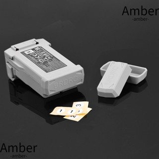 Amber ฝาครอบแบตเตอรี่ ซิลิโคน ป้องกันฝุ่น สําหรับโดรน 3 ชิ้น