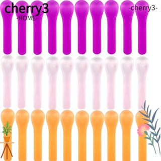 Cherry3 ช้อนไอศกรีม เปลี่ยนสีได้ สีชมพู สําหรับปาร์ตี้วันเกิด 30 ชิ้น