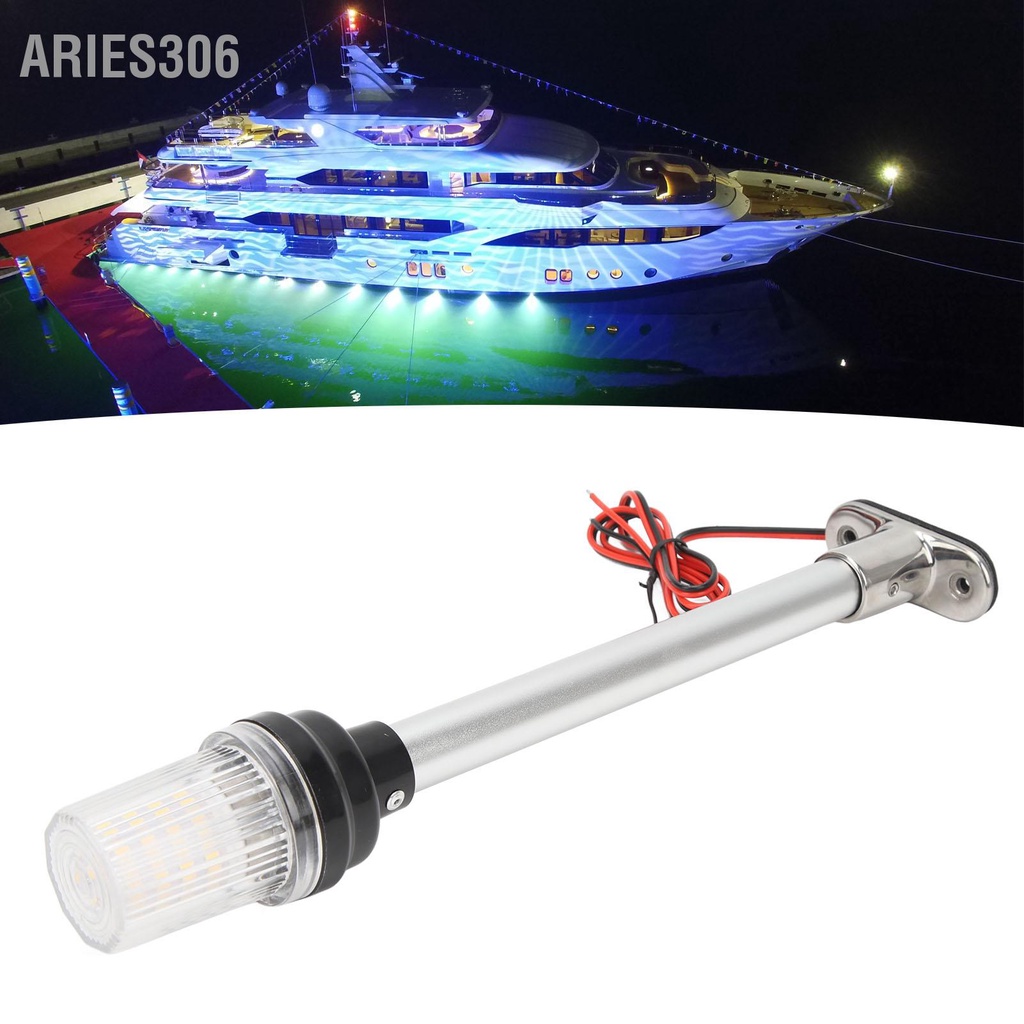 aries306-12in-เรือ-anchor-light-63-leds-360-องศารอบ-stern-pole-ฐานสแตนเลส-316-สำหรับเรือตกปลาเรือยอชท์เรือ