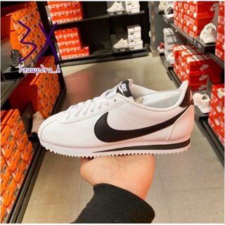 Nike Classic CORTEZ LEATHER รองเท้าผ้าใบลําลอง เหมาะกับการวิ่ง สีขาว สไตล์คลาสสิก สําหรับผู้ชาย และผู้หญิง รองเท้า