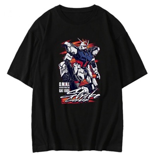 สตาร์โปรดักส์! เสื้อยืดผ้าฝ้าย Anime Gundam ชายยูนิคอร์นแขนสั้นชายในเสื้อยืดแขนสั้นล่าสุด แฟชั่น ใหม่