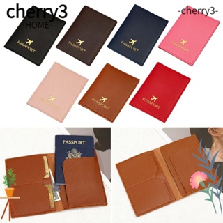 Cherry3 กระเป๋าสตางค์ หนัง Pu น้ําหนักเบา แบบพกพา สีพื้น สําหรับผู้หญิง
