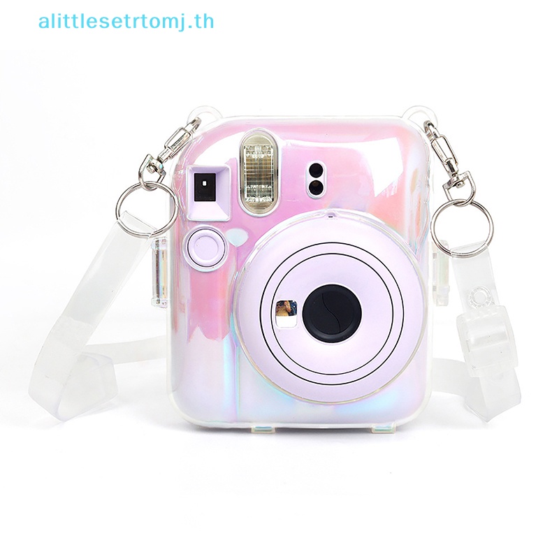 alittlese-เคสกล้อง-แบบใส-พกพา-พร้อมสายคล้องไหล่-สําหรับ-fujifilm-instax-mini-12-1-ชิ้น