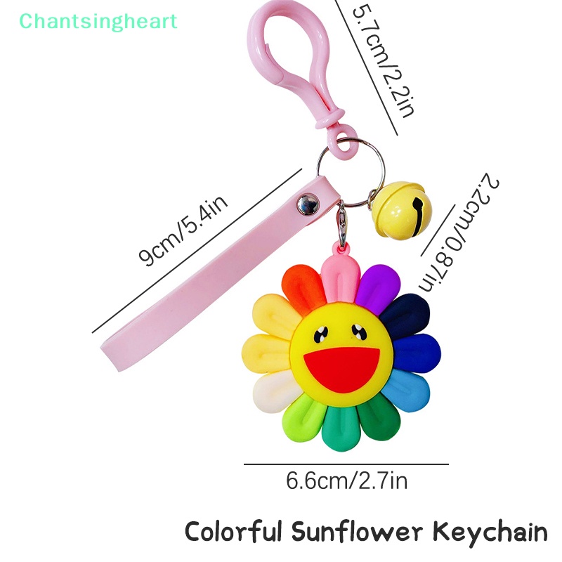 lt-chantsingheart-gt-พวงกุญแจอะคริลิค-จี้ดอกไม้ยิ้มน่ารัก-หลากสี-ลดราคา-สําหรับผู้หญิง
