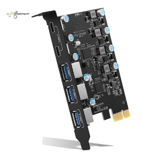 การ์ดต่อขยาย USB 3.0 PCI 5 พอร์ต 1 ชิ้น สําหรับ Windows 11 10 8 7