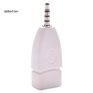 &lt;Dobetter&gt; อะแดปเตอร์แปลงแจ็คเสียง Aux ตัวผู้ 35 มม. เป็น USB 20 ตัวเมีย สําหรับยานพาหนะ