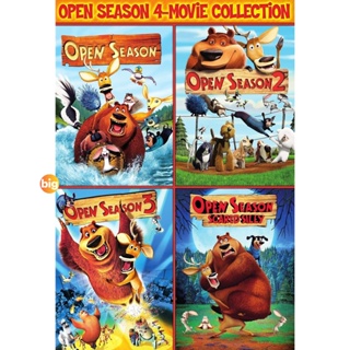 แผ่น DVD หนังใหม่ OPEN SEASON คู่ซ่าส์ป่าระเบิด ภาค 1-4 DVD Master เสียงไทย (เสียง ไทย/อังกฤษ) หนัง ดีวีดี