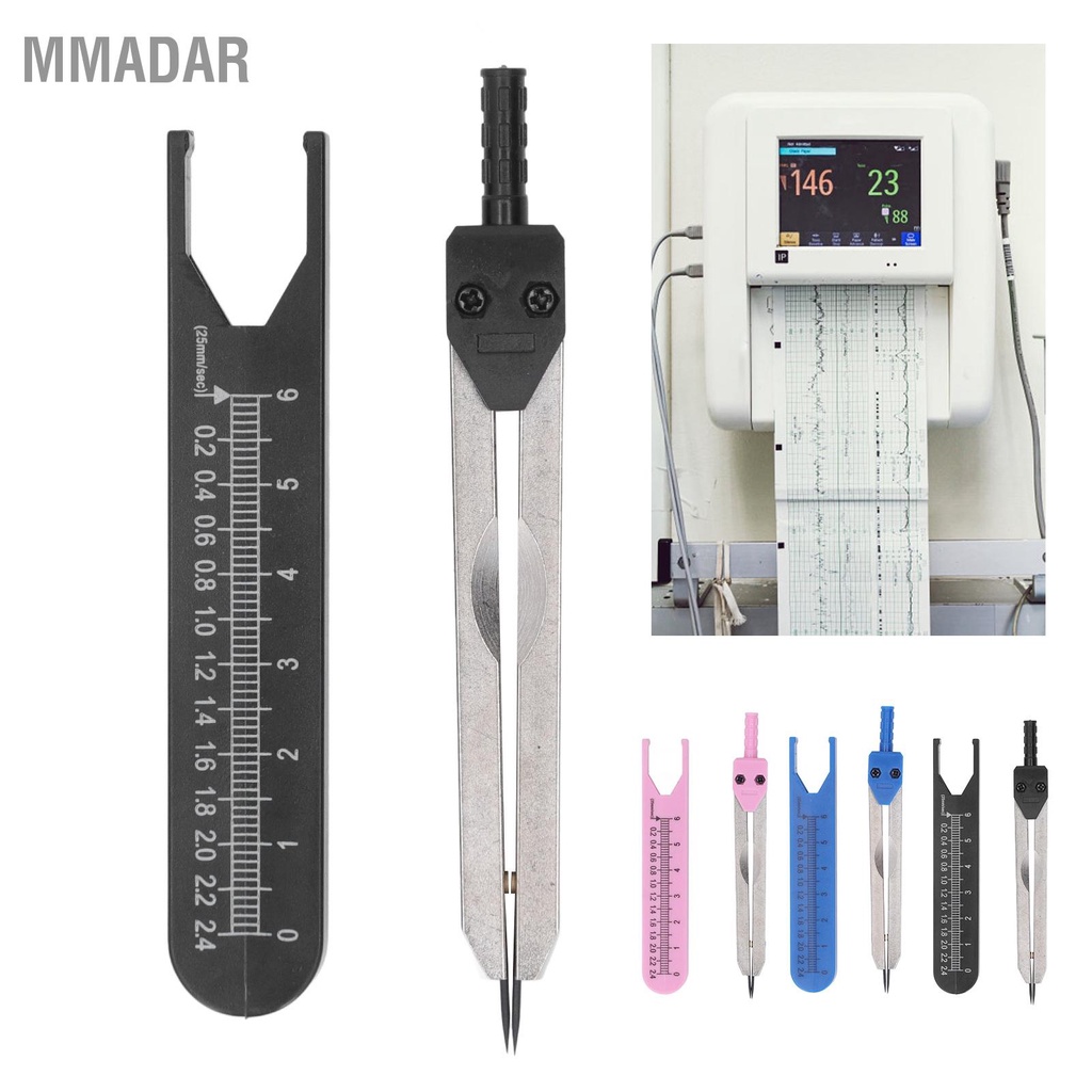 mmadar-คาลิเปอร์-ekg-สแตนเลส-0-2-4-นิ้ว-ไม้บรรทัด-ร่างแบ่ง-เครื่องมือวัดสำหรับการพยาบาล